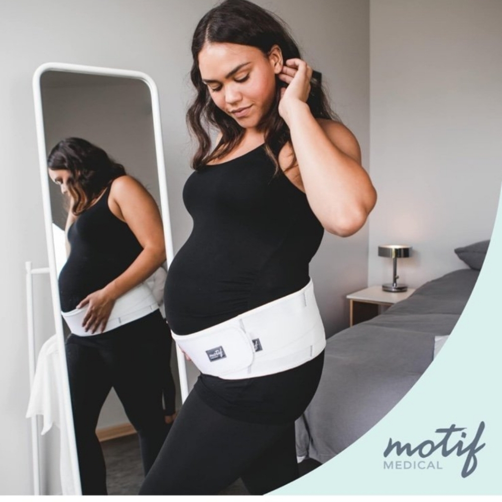 White Maternity Support Belt